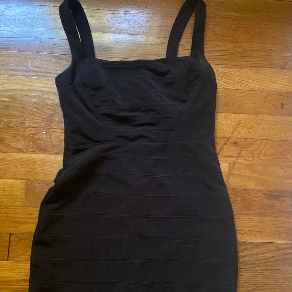 Bandeau Black Mini Dress